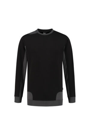 Spade Crewneck 2-Tone sweater zwart grijs ronde hals werktrui